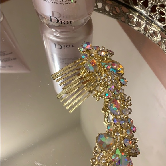 Gold multicolor headpiece, adjustable - Picture 5 of 7